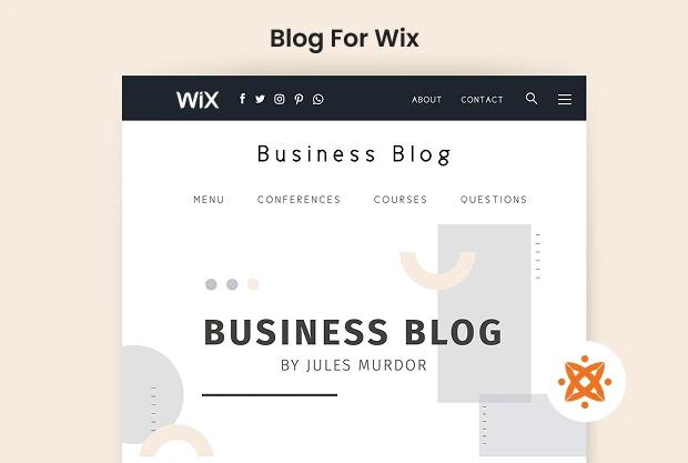 Wix blog design with custom layouts and readable content structure